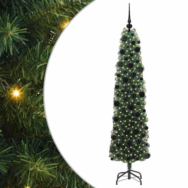 Dirbtinė Kalėdų eglutė Žalia 180 cm PVC, plienas ir plastikas