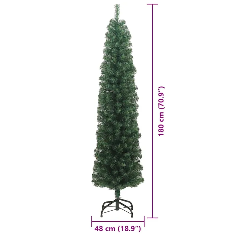 Dirbtinė Kalėdų eglutė Žalia 180 cm PVC, plienas ir plastikas