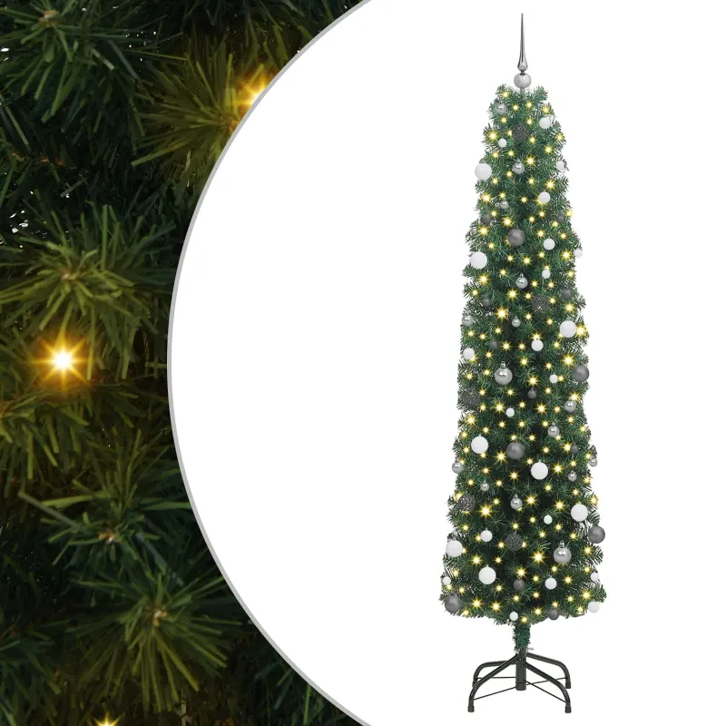 Dirbtinė Kalėdų eglutė Žalia 240 cm PVC, plienas ir plastikas