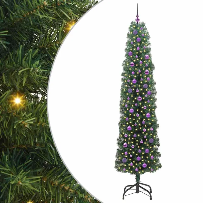 Dirbtinė Kalėdų eglutė Žalia 240 cm PVC, plienas ir plastikas