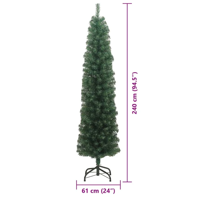 Dirbtinė Kalėdų eglutė Žalia 240 cm PVC, plienas ir plastikas