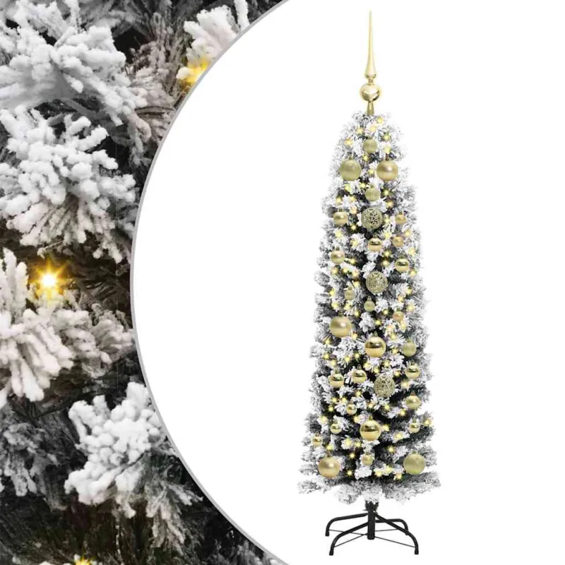 Dirbtinė Kalėdų eglutė Žalia 150 cm PVC, plienas ir plastikas