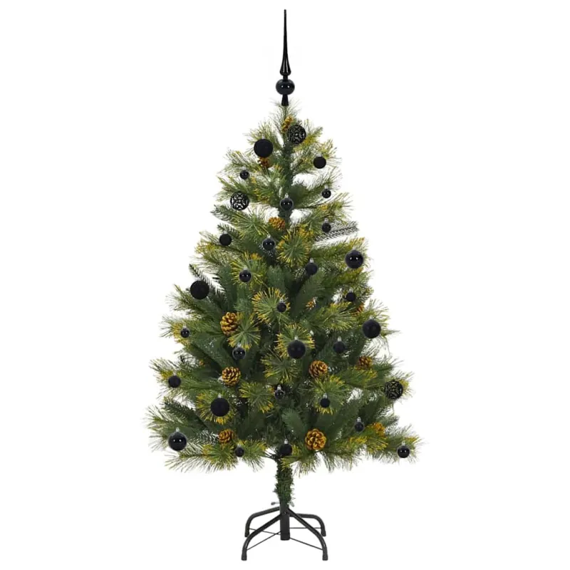 Dirbtinis sulankstomas kalėdų medis su kankorėžiais 150 cm