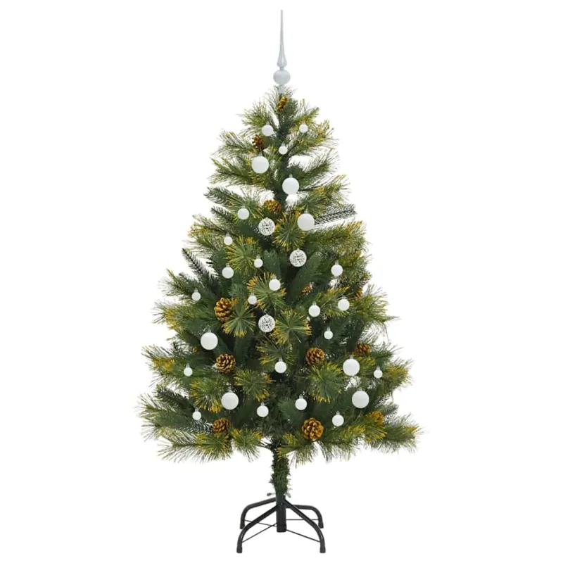 Dirbtinis sulankstomas kalėdų medis su kankorėžiais 150 cm
