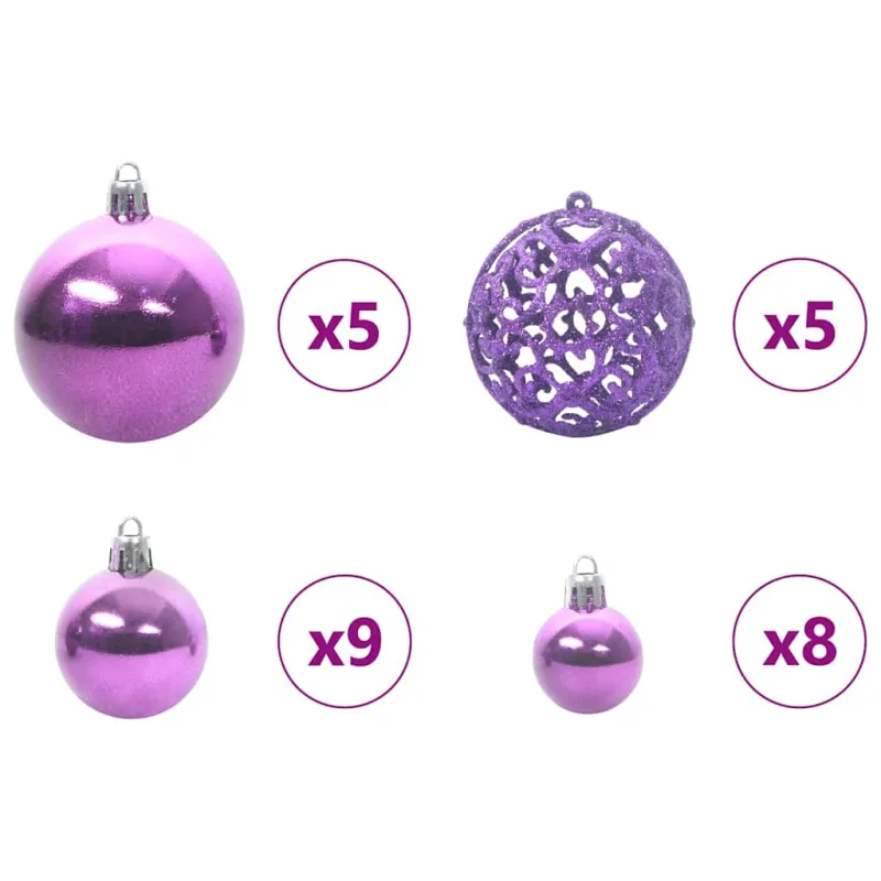 Dirbtinis sulankstomas kalėdų medis su kankorėžiais 150 cm