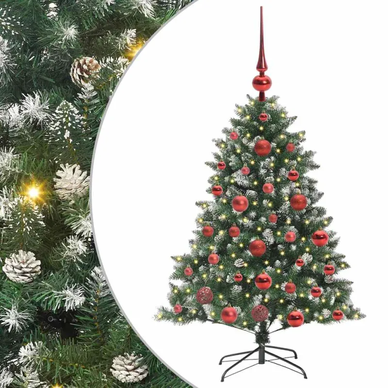 Dirbtinė Kalėdų eglutė Žalia 120 cm PVC, plastikas ir plienas