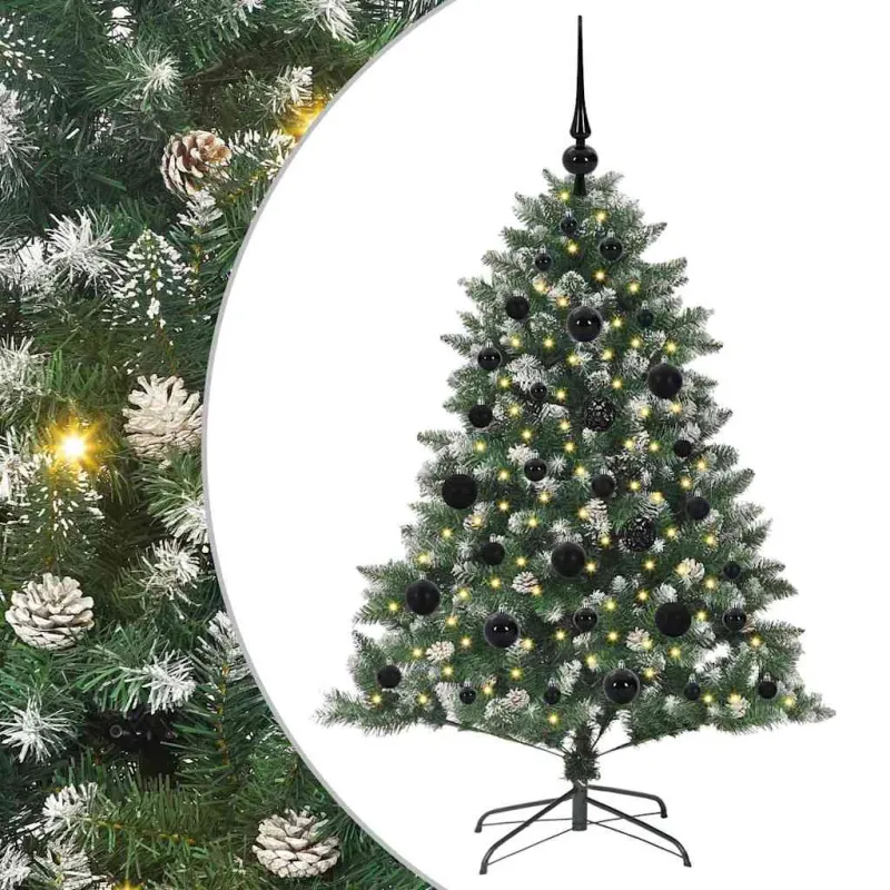 Dirbtinė Kalėdų eglutė Žalia 120 cm PVC, plastikas ir plienas
