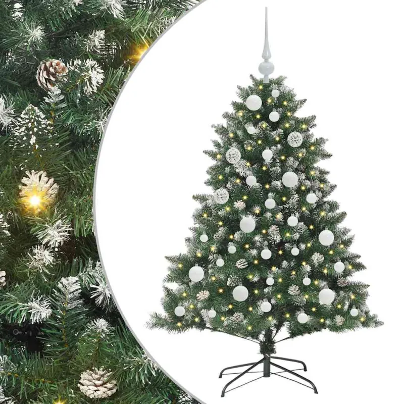 Dirbtinė Kalėdų eglutė Žalia 120 cm PVC, plastikas ir plienas