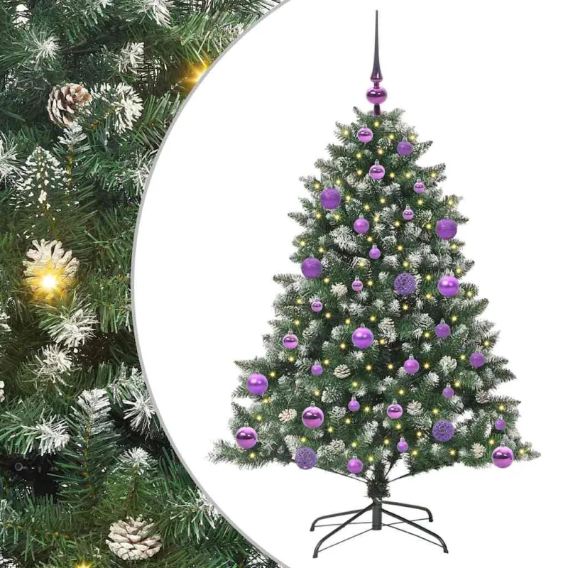 Dirbtinė Kalėdų eglutė Žalia 120 cm PVC, plastikas ir plienas