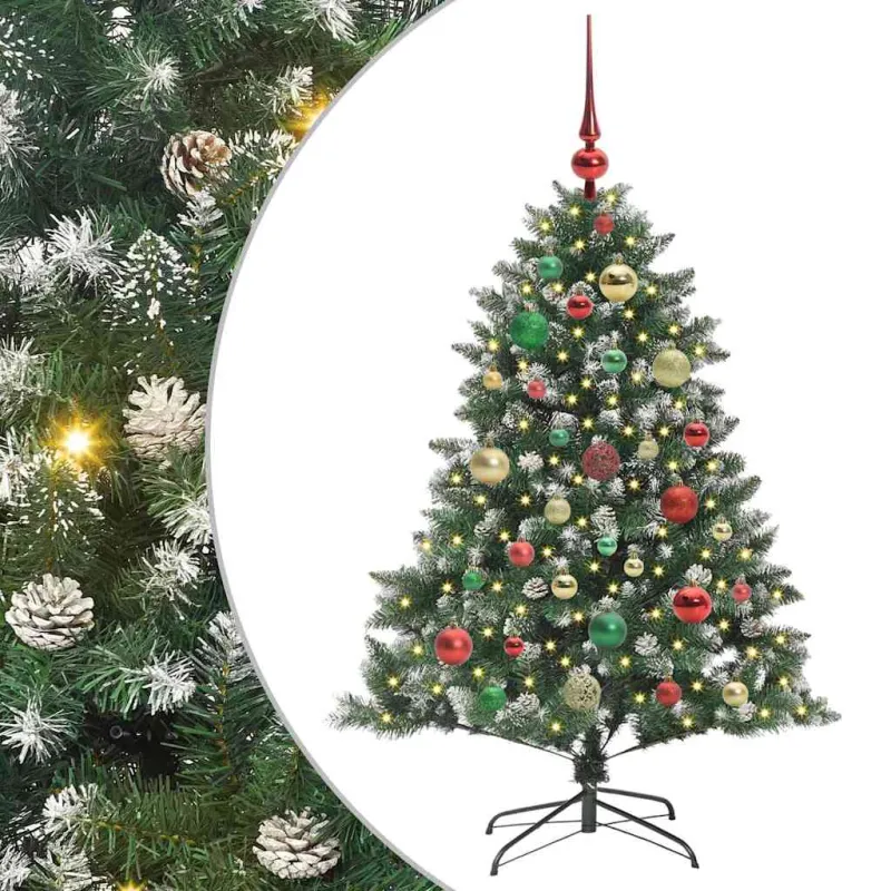 Dirbtinė Kalėdų eglutė Žalia 120 cm PVC, plastikas ir plienas