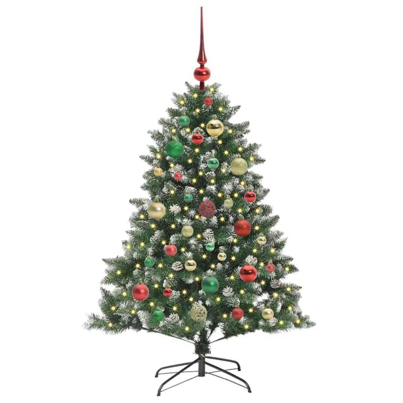 Dirbtinė Kalėdų eglutė Žalia 120 cm PVC, plastikas ir plienas