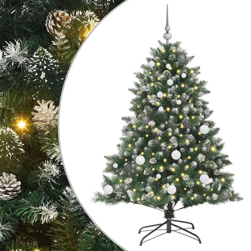 Dirbtinė Kalėdų eglutė Žalia 150 cm PVC, plastikas ir plienas