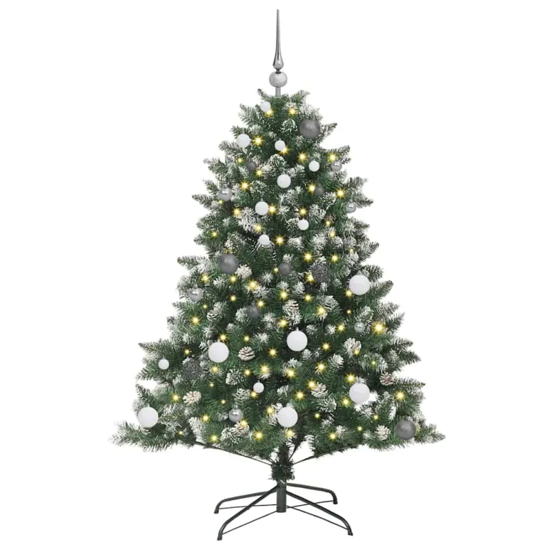 Dirbtinė Kalėdų eglutė Žalia 150 cm PVC, plastikas ir plienas