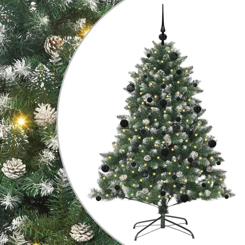 Dirbtinė Kalėdų eglutė Žalia 150 cm PVC, plastikas ir plienas