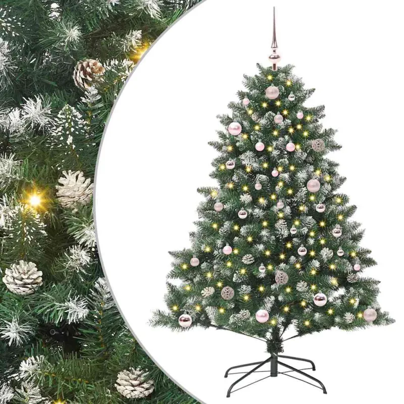 Dirbtinė Kalėdų eglutė Žalia 150 cm PVC, plastikas ir plienas