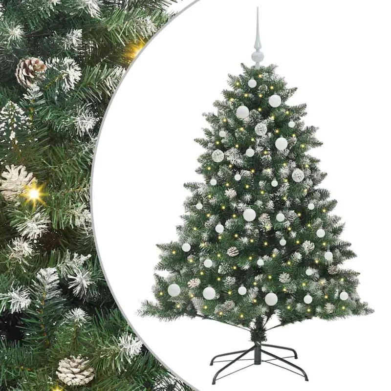 Dirbtinė Kalėdų eglutė Žalia 150 cm PVC, plastikas ir plienas