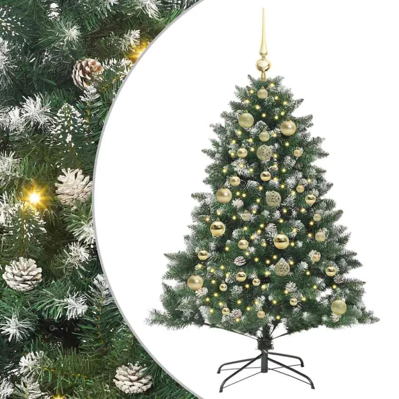Dirbtinė Kalėdų eglutė Žalia 150 cm PVC, plastikas ir plienas