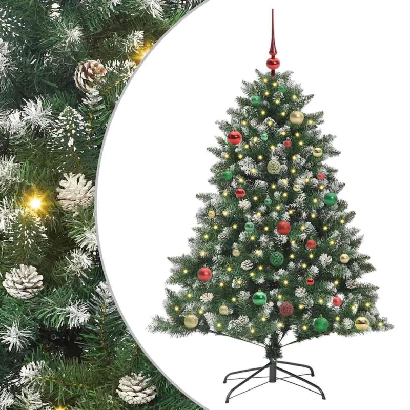 Dirbtinė Kalėdų eglutė Žalia 150 cm PVC, plastikas ir plienas