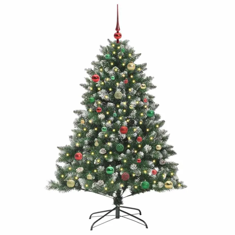 Dirbtinė Kalėdų eglutė Žalia 150 cm PVC, plastikas ir plienas