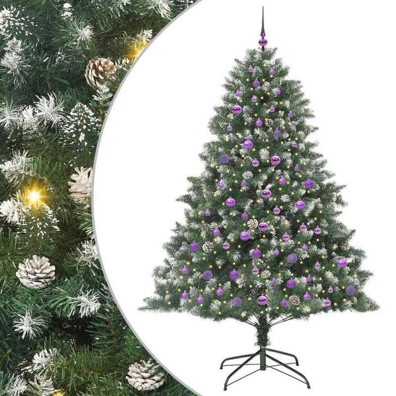 Dirbtinė Kalėdų eglutė Žalia 210 cm PVC, plastikas ir plienas