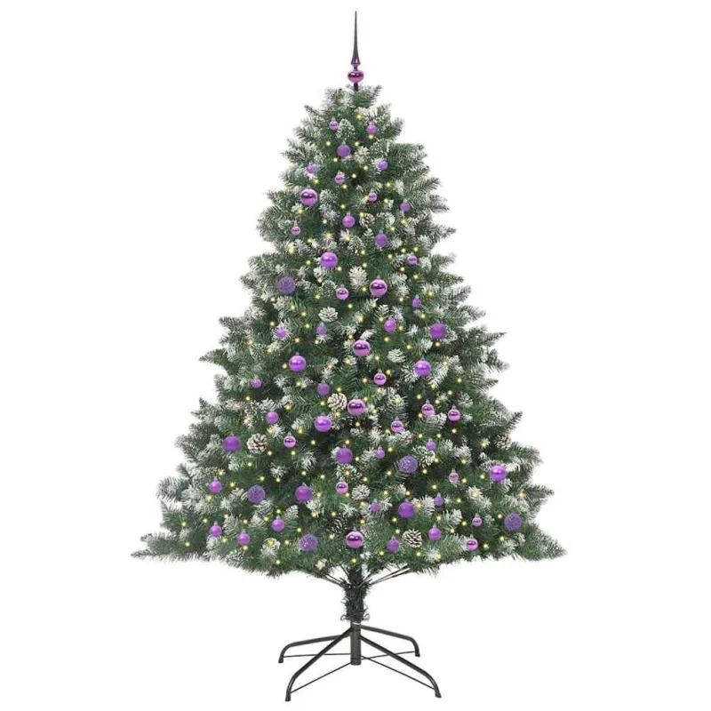 Dirbtinė Kalėdų eglutė Žalia 210 cm PVC, plastikas ir plienas