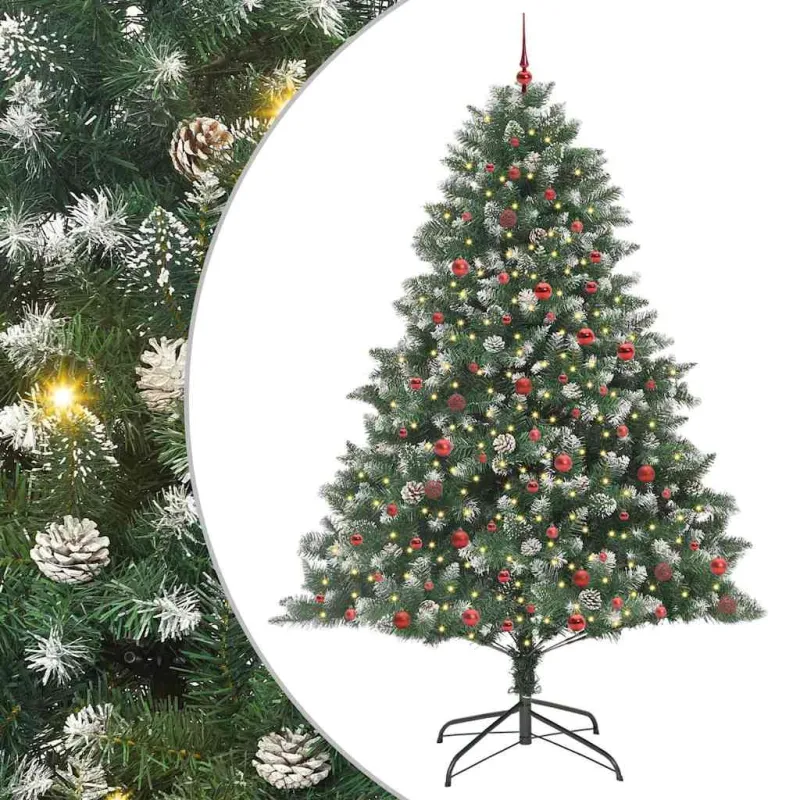 Dirbtinė Kalėdų eglutė Žalia 240 cm PVC, plastikas ir plienas