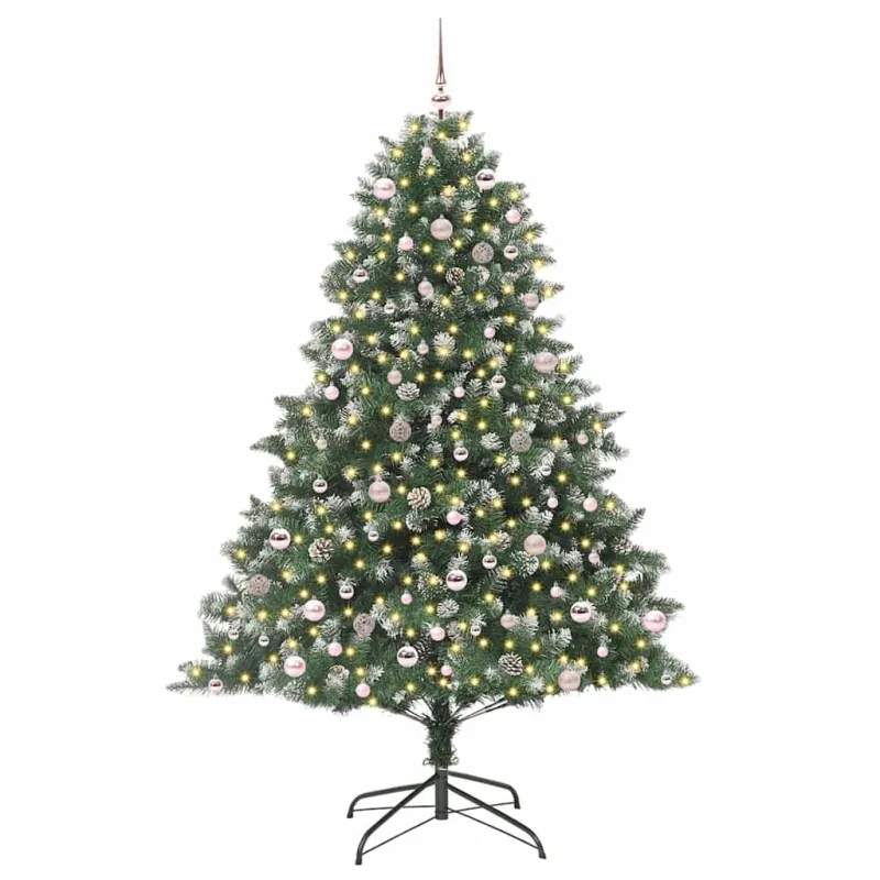 Dirbtinė Kalėdų eglutė Žalia 240 cm PVC, plastikas ir plienas