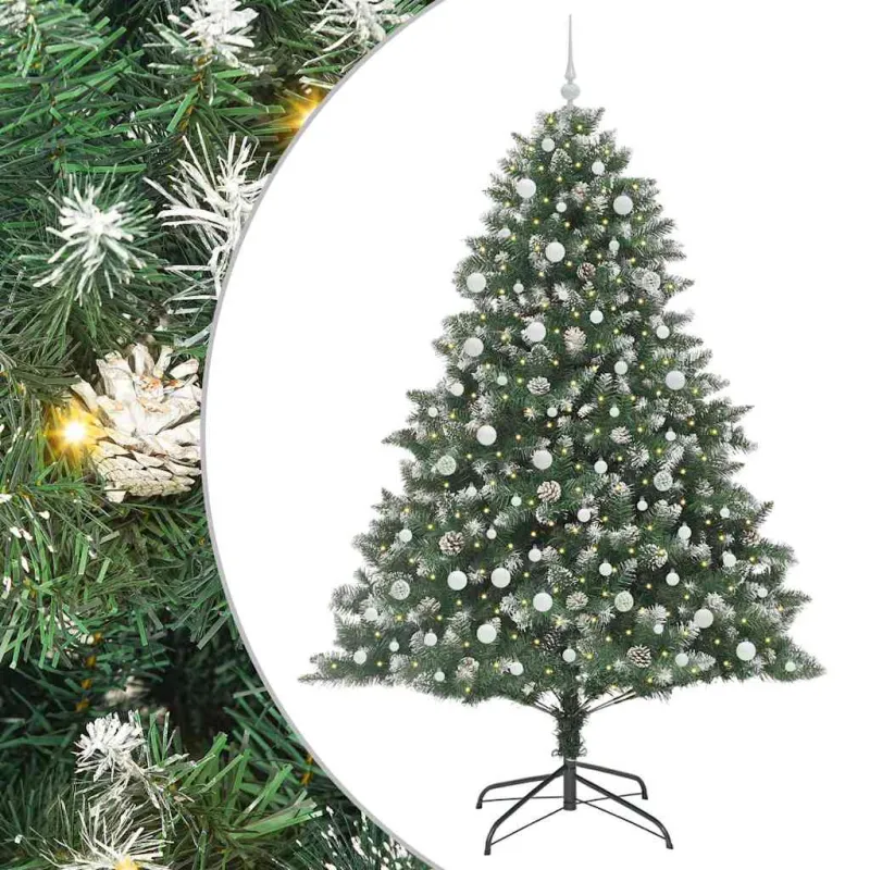 Dirbtinė Kalėdų eglutė Žalia 240 cm PVC, plastikas ir plienas