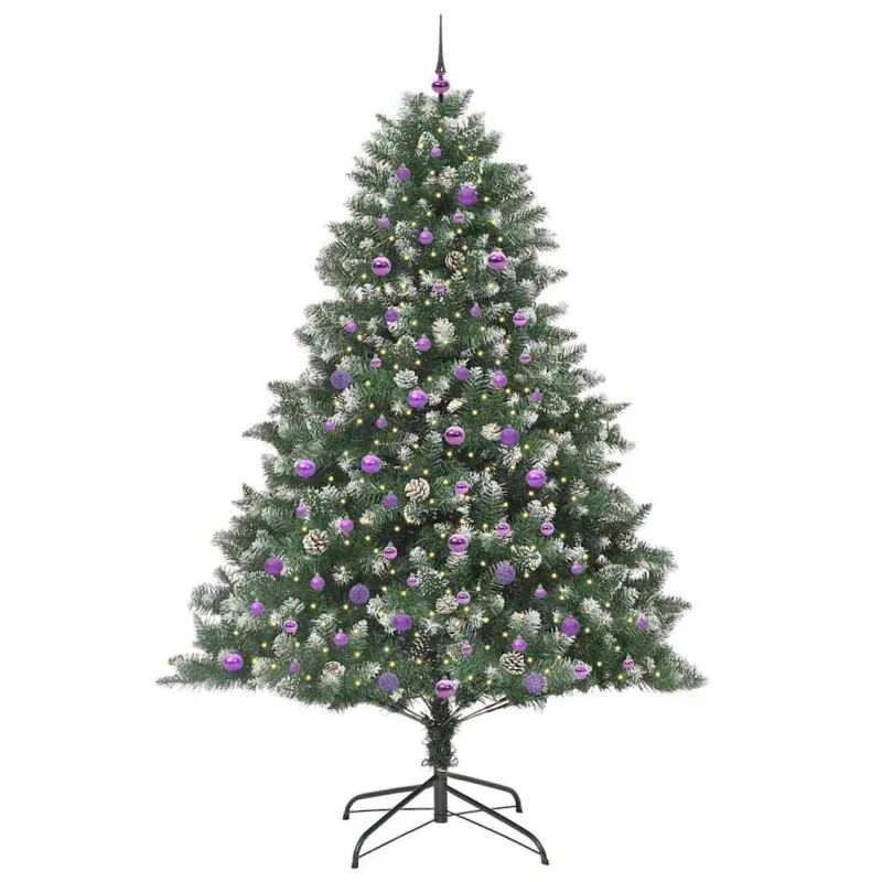 Dirbtinė Kalėdų eglutė Žalia 240 cm PVC, plastikas ir plienas