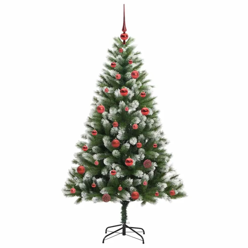 Dirbtinis Lankstus Kalėdų medis su paminkštintu sniegu 150 cm