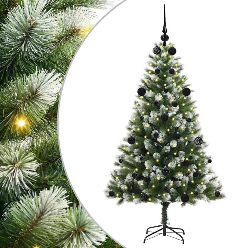 Dirbtinis Lankstus Kalėdų medis su paminkštintu sniegu 150 cm