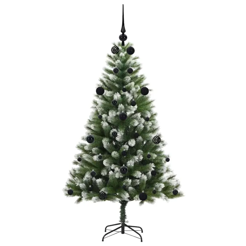 Dirbtinis Lankstus Kalėdų medis su paminkštintu sniegu 150 cm