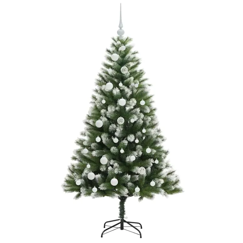Dirbtinis Lankstus Kalėdų medis su paminkštintu sniegu 150 cm