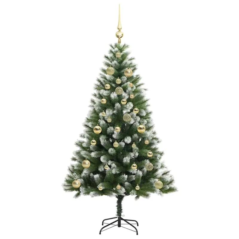Dirbtinis Lankstus Kalėdų medis su paminkštintu sniegu 150 cm