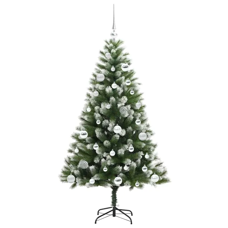 Dirbtinis Lankstus Kalėdų medis su paminkštintu sniegu 150 cm