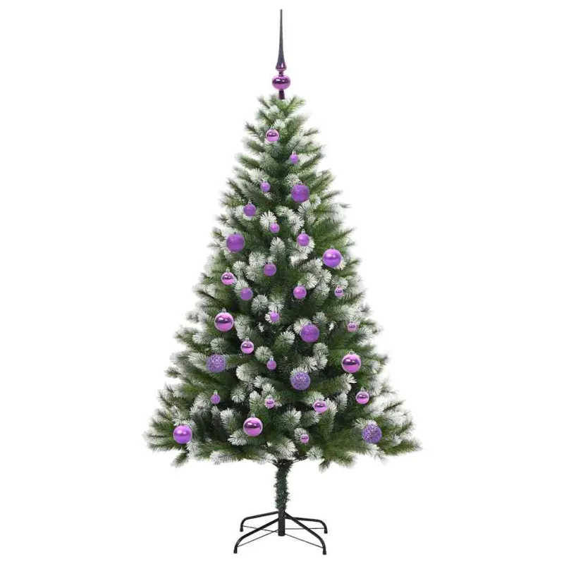 Dirbtinis Lankstus Kalėdų medis su paminkštintu sniegu 150 cm
