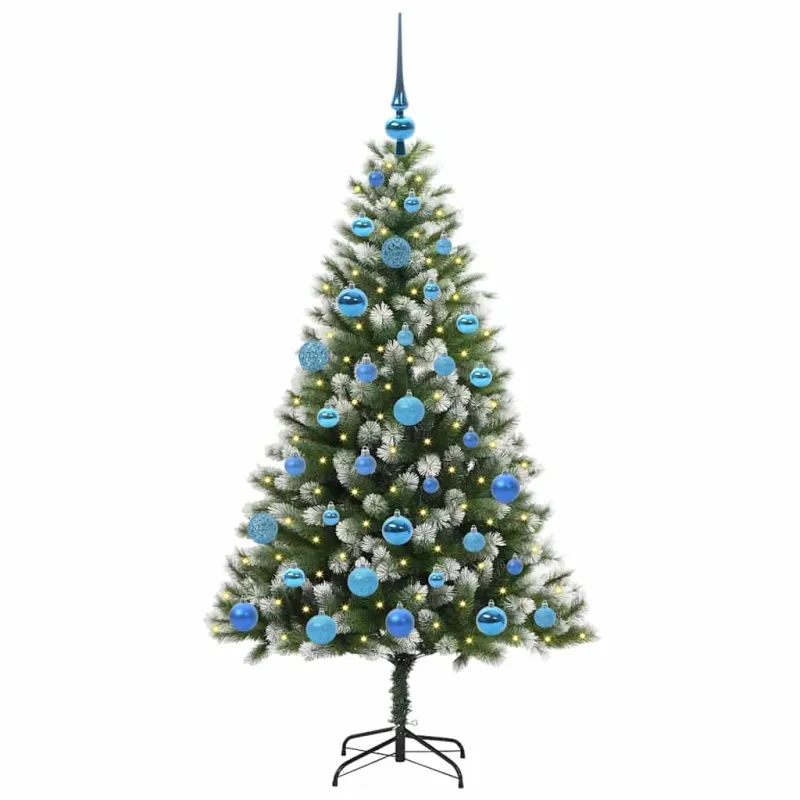 Dirbtinis Lankstus Kalėdų medis su paminkštintu sniegu 150 cm