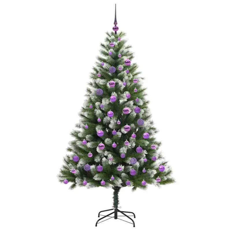 Dirbtinis Lankstus Kalėdų medis su paminkštintu sniegu 180 cm