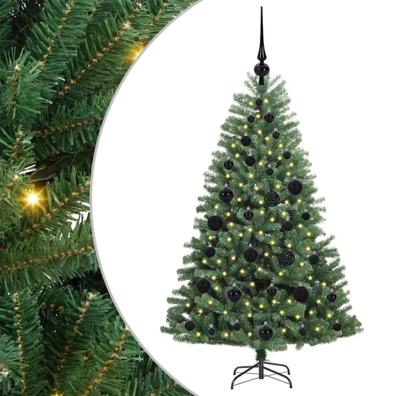 Dirbtinė Sulankstoma Kalėdų Eglutė Žalia 120 cm PVC ir metalas