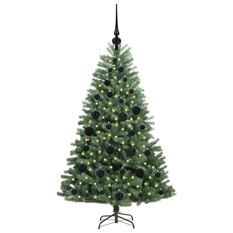 Dirbtinė Sulankstoma Kalėdų Eglutė Žalia 120 cm PVC ir metalas
