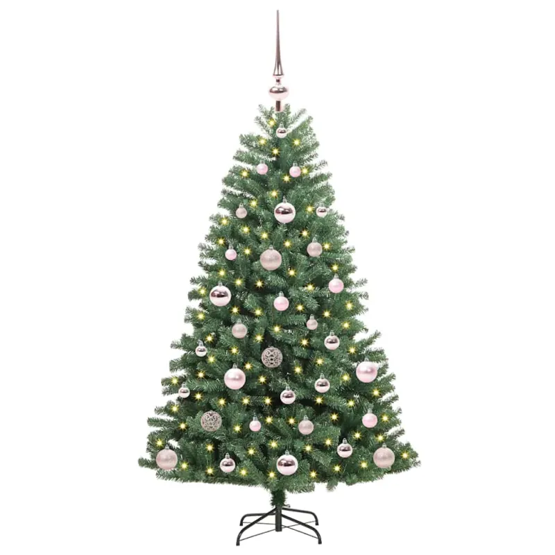 Dirbtinė Sulankstoma Kalėdų Eglutė Žalia 120 cm PVC ir metalas