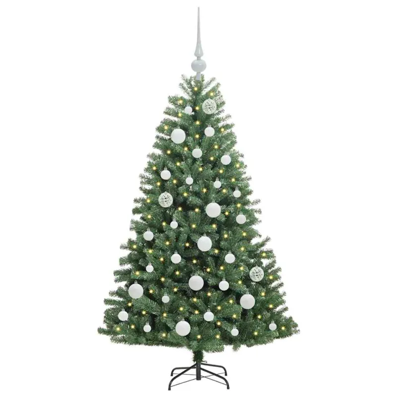 Dirbtinė Sulankstoma Kalėdų Eglutė Žalia 120 cm PVC ir metalas