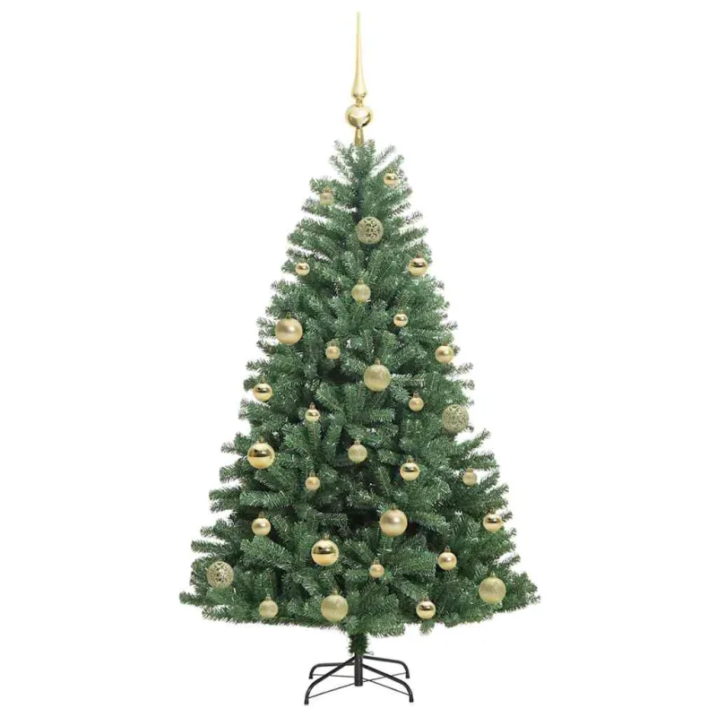 Dirbtinė Sulankstoma Kalėdų Eglutė Žalia 120 cm PVC ir metalas