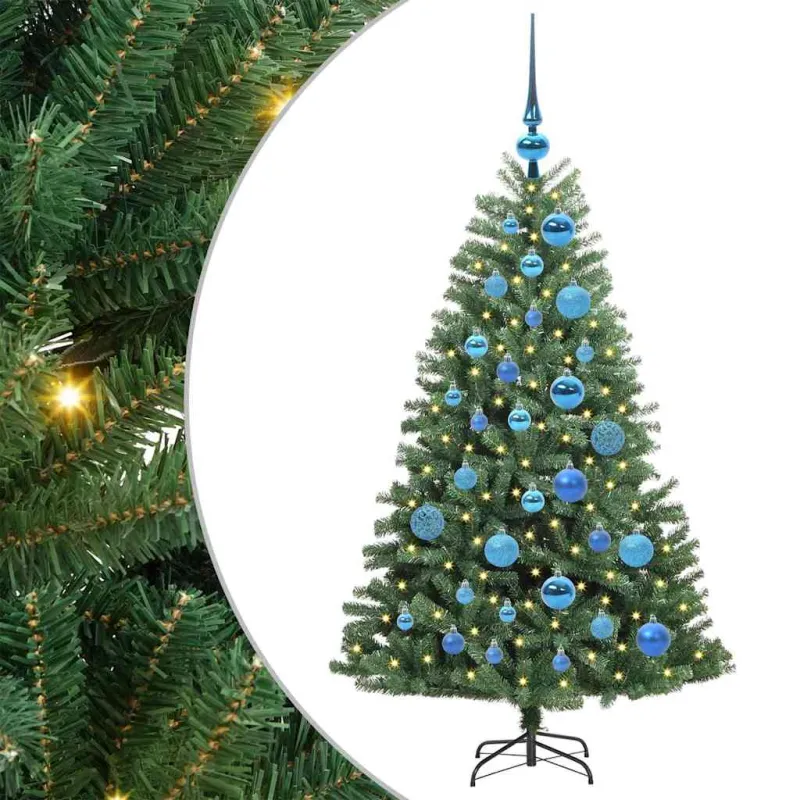 Dirbtinė Sulankstoma Kalėdų Eglutė Žalia 120 cm PVC ir metalas
