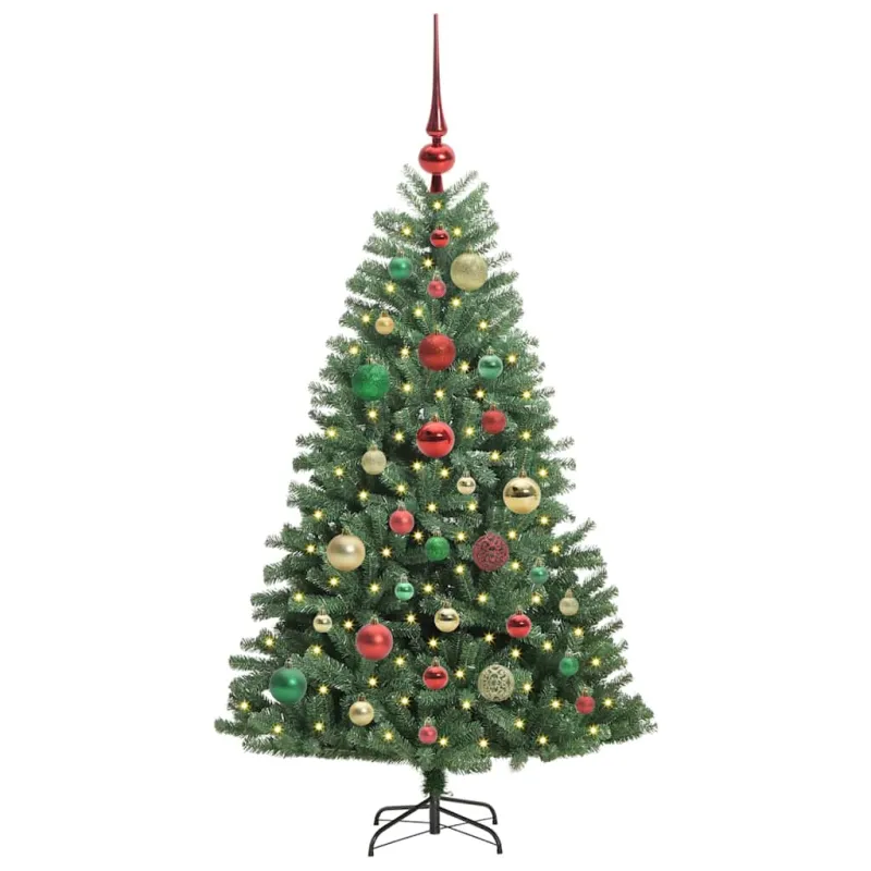Dirbtinė Sulankstoma Kalėdų Eglutė Žalia 120 cm PVC ir metalas