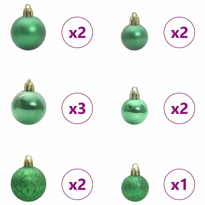 Dirbtinė Sulankstoma Kalėdų Eglutė Žalia 120 cm PVC ir metalas