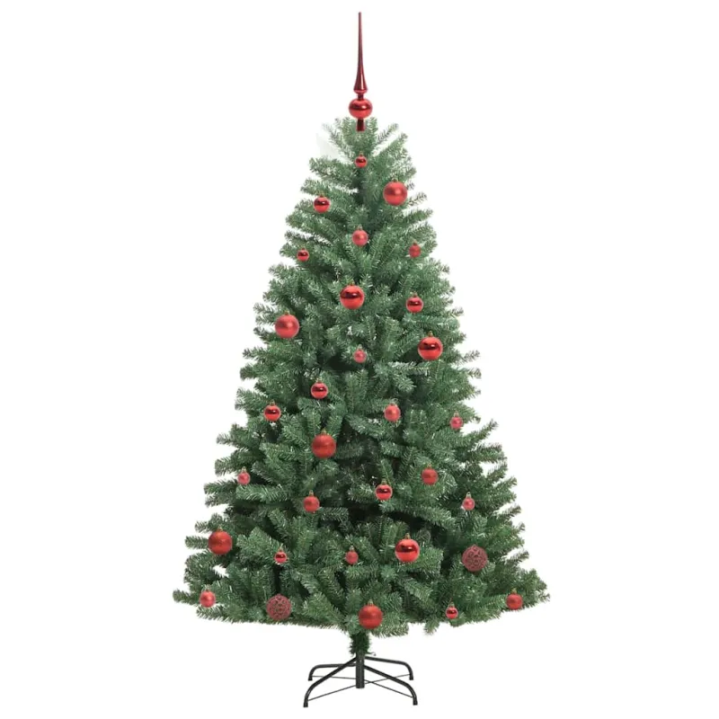 Dirbtinė Sulankstoma Kalėdų Eglutė Žalia 150 cm PVC ir metalas