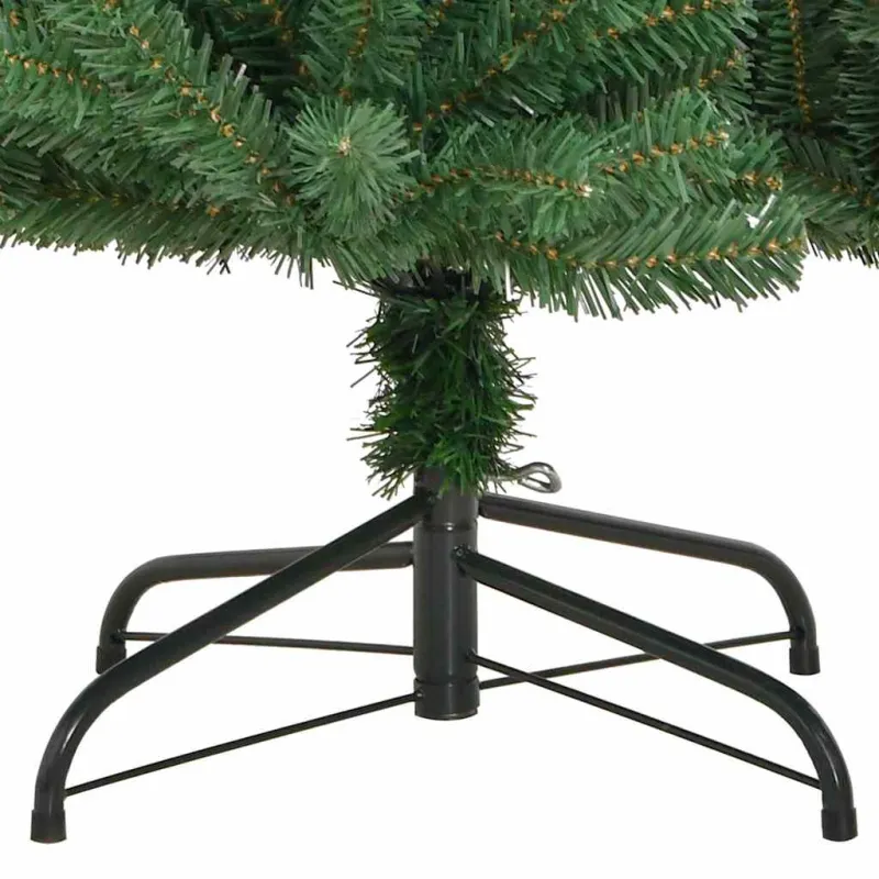 Dirbtinė Sulankstoma Kalėdų Eglutė Žalia 150 cm PVC ir metalas