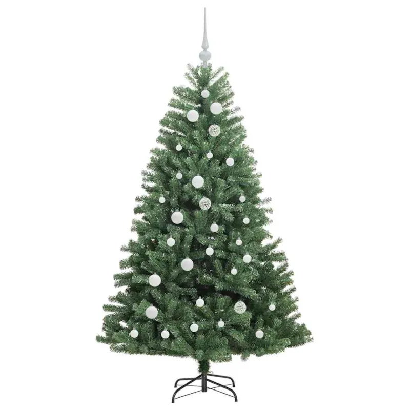 Dirbtinė Sulankstoma Kalėdų Eglutė Žalia 150 cm PVC ir metalas