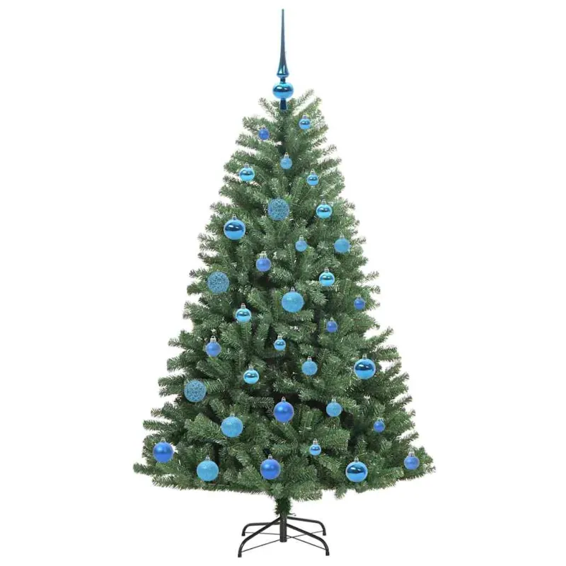 Dirbtinė Sulankstoma Kalėdų Eglutė Žalia 150 cm PVC ir metalas